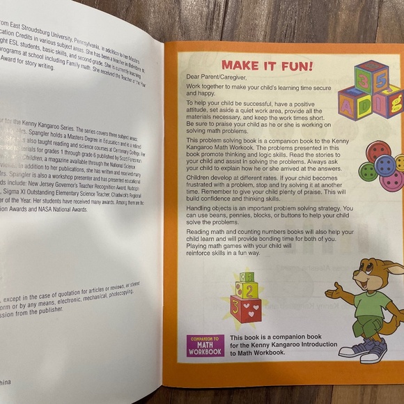 New "Problem Solving" Pre-K Math Workbook - Picture 5 of 6